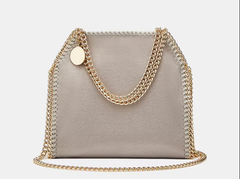 Luxury Single Cross Chain Shoulder Metal Decoration Square Handbag Mssza
