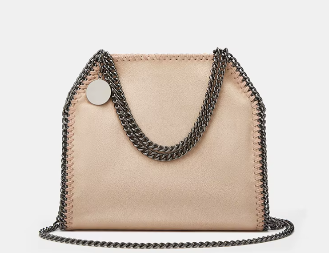 Casual Single Shoulder Metal Cross Chain Square Handbag Mssza