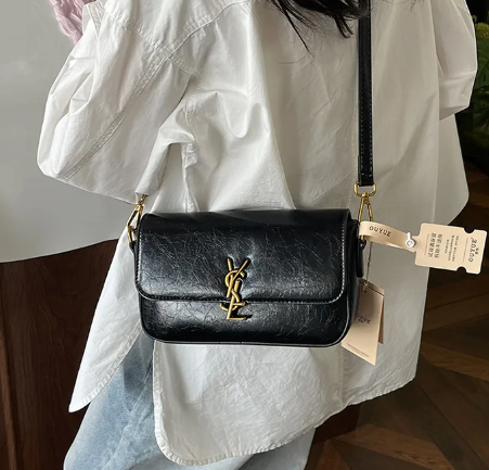 Luxury Small Square All-Match Crossbody Shoulder Premium Leather Tofu Bag Mssza