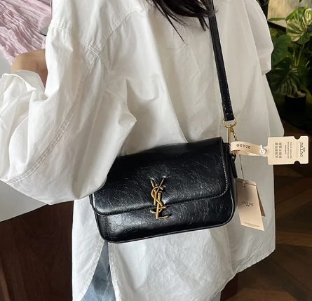 Luxury Small Square All-Match Crossbody Shoulder Premium Leather Tofu Bag Mssza