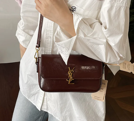 Luxury Small Square All-Match Crossbody Shoulder Premium Leather Tofu Bag Mssza