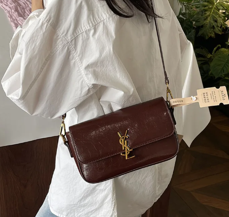 Luxury Small Square All-Match Crossbody Shoulder Premium Leather Tofu Bag Mssza