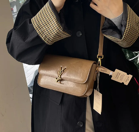 Luxury Small Square All-Match Crossbody Shoulder Premium Leather Tofu Bag Mssza