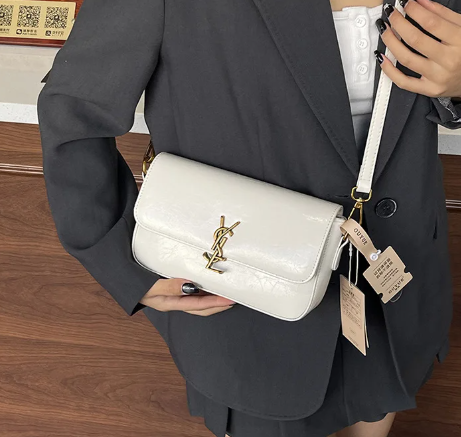 Luxury Small Square All-Match Crossbody Shoulder Premium Leather Tofu Bag Mssza