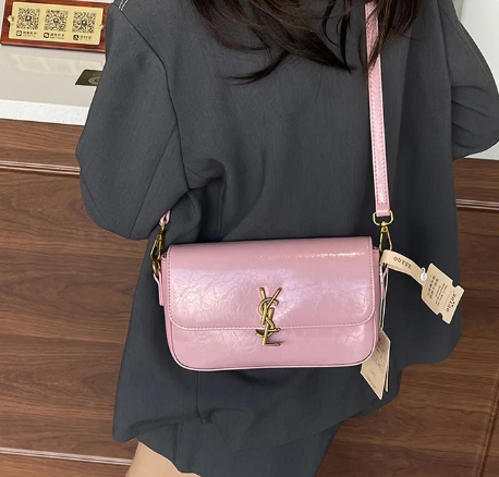 Luxury Small Square All-Match Crossbody Shoulder Premium Leather Tofu Bag Mssza