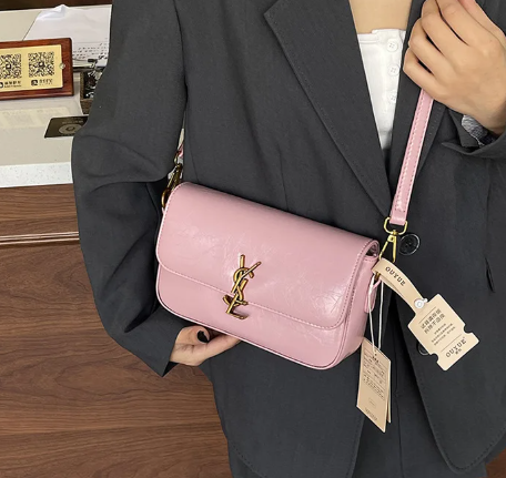 Luxury Small Square All-Match Crossbody Shoulder Premium Leather Tofu Bag Mssza