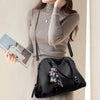 Luxury Soft PU Leather Designer Large Capacity Solid Color Tote Sac Handbags Mssza