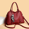 Luxury Soft PU Leather Designer Large Capacity Solid Color Tote Sac Handbags Mssza