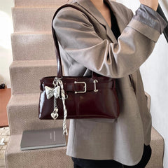 Luxury Solid Designer Branded Totes Belt Buckle Design Shoulder Satchels Bag Mssza