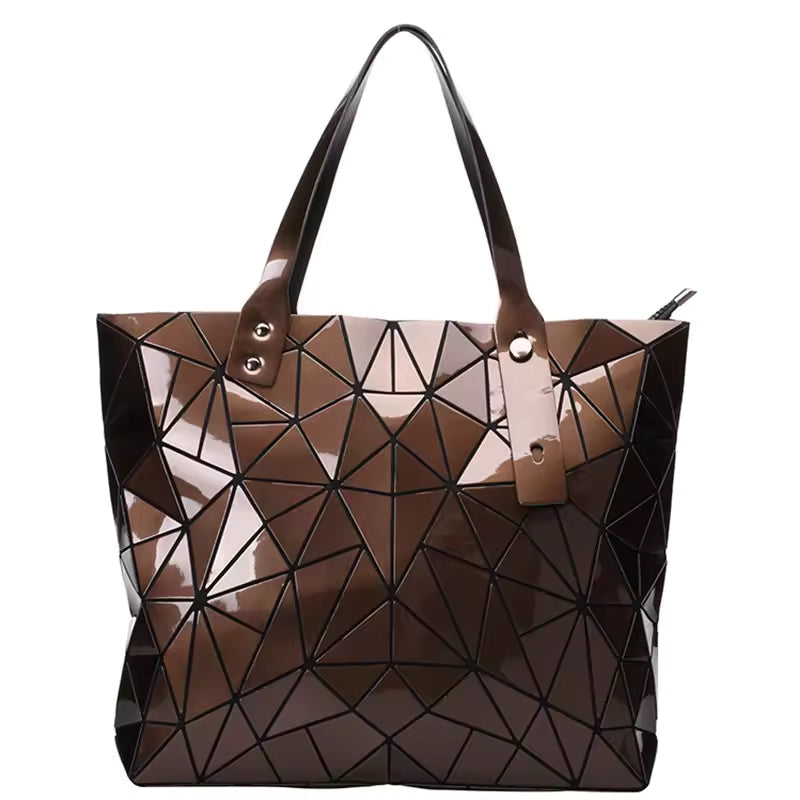 Luxury Solid Geometric Designer Trend Bao Zipper Versatile Shopper Shoulder Bag Mssza