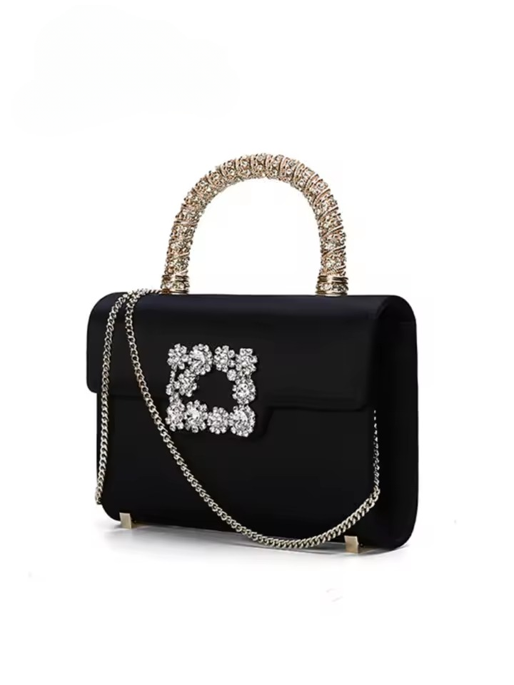 Luxury Solid Hasp Chain Shoulder Crossbody Satchels Bag Purses Mssza