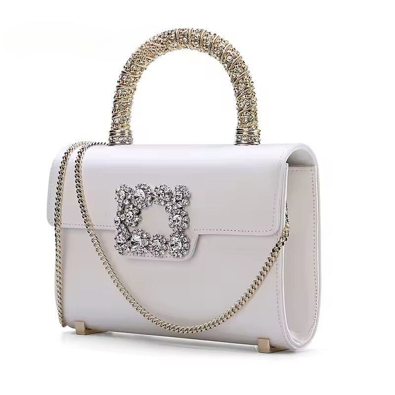 Luxury Solid Hasp Chain Shoulder Crossbody Satchels Bag Purses Mssza