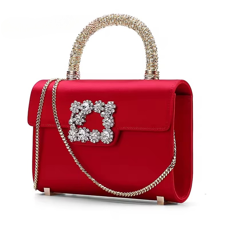 Luxury Solid Hasp Chain Shoulder Crossbody Satchels Bag Purses Mssza