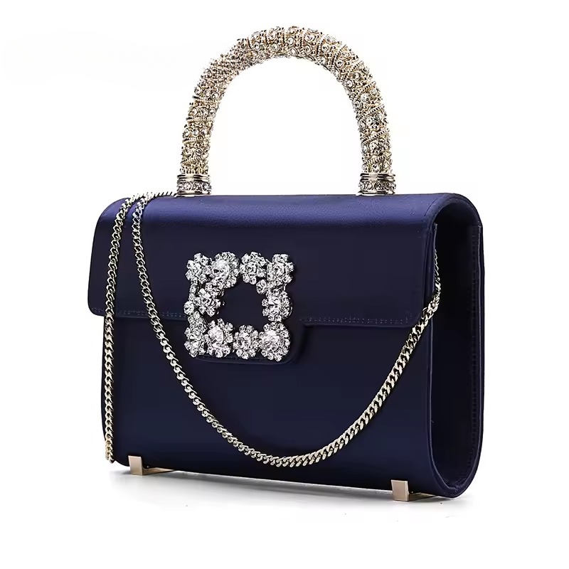 Luxury Solid Hasp Chain Shoulder Crossbody Satchels Bag Purses Mssza