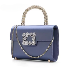 Luxury Solid Hasp Chain Shoulder Crossbody Satchels Bag Purses Mssza