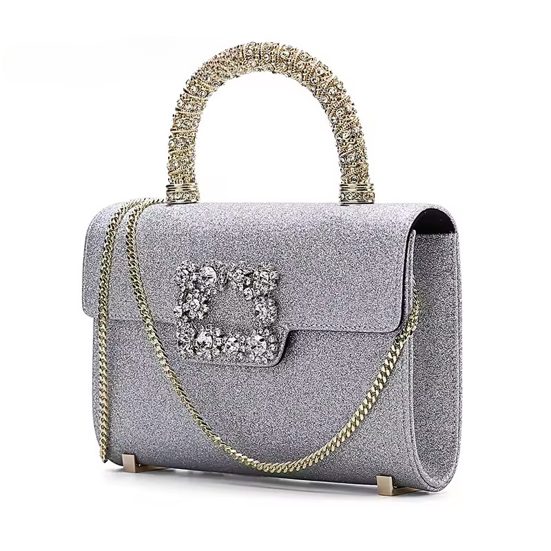 Luxury Solid Hasp Chain Shoulder Crossbody Satchels Bag Purses Mssza