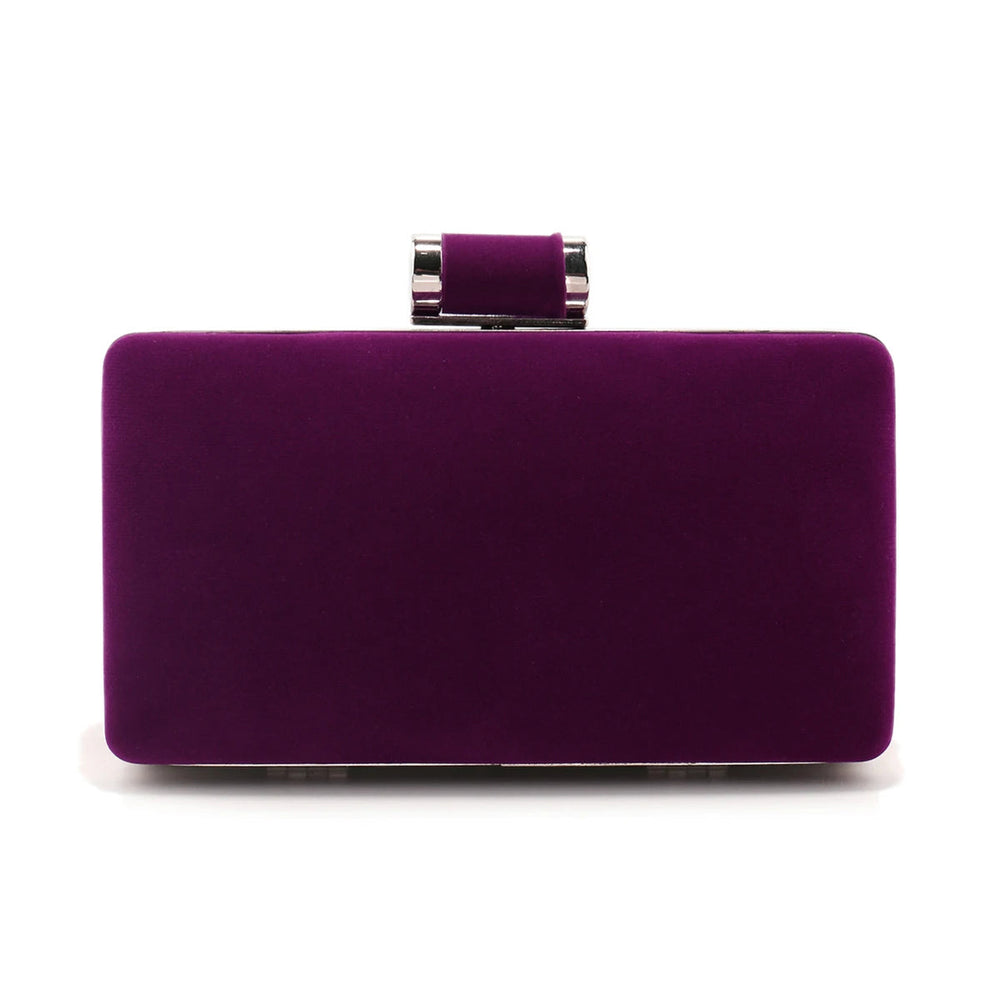 Luxury Solid Nylon Velvet Metal Evening Party Chain Small Clutch Shoulder Bags Mssza