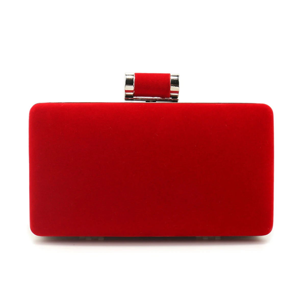 Luxury Solid Nylon Velvet Metal Evening Party Chain Small Clutch Shoulder Bags Mssza