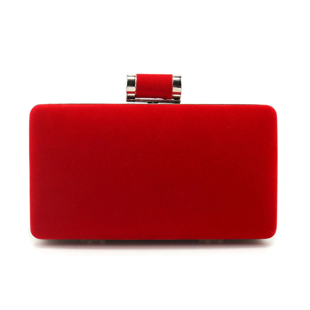 Luxury Solid Nylon Velvet Metal Evening Party Chain Small Clutch Shoulder Bags Mssza