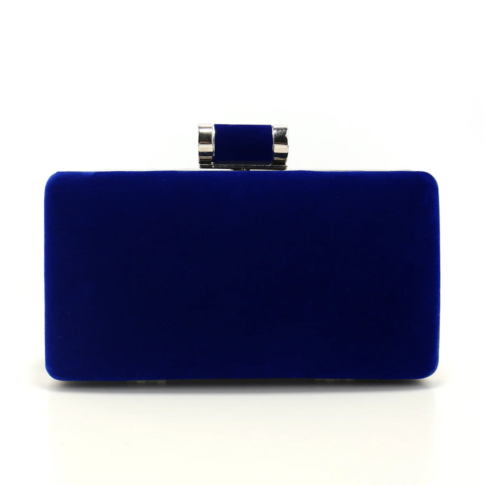Luxury Solid Nylon Velvet Metal Evening Party Chain Small Clutch Shoulder Bags Mssza