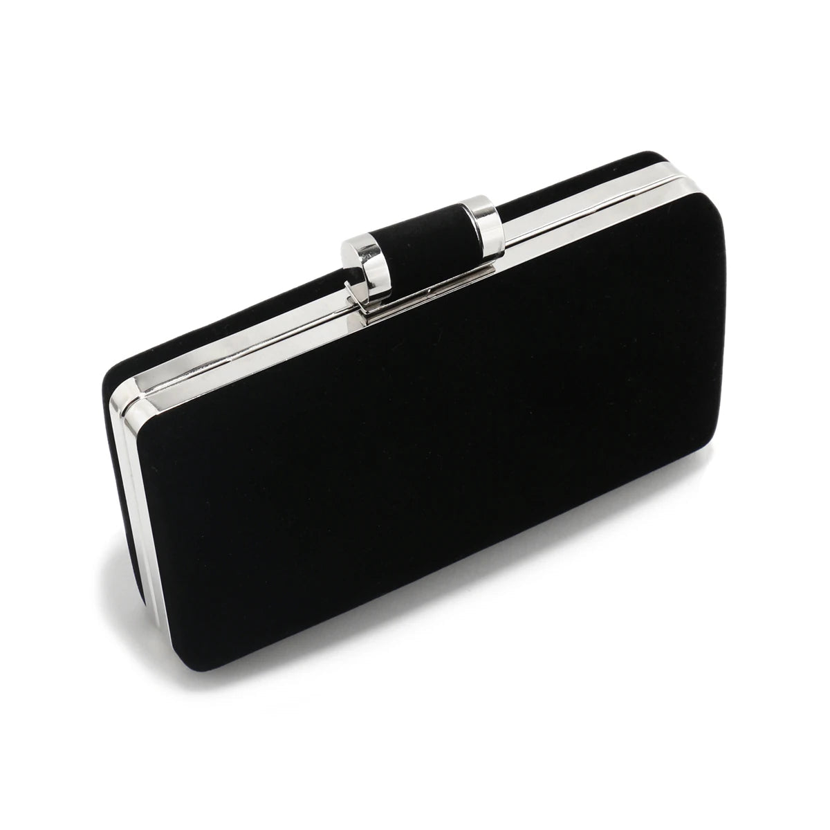 Luxury Solid Nylon Velvet Metal Evening Party Chain Small Clutch Shoulder Bags Mssza