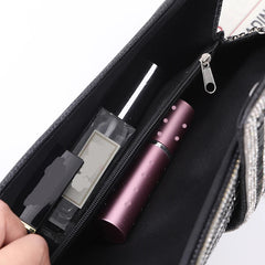 Luxury Solid Stick Diamond Dinner Hand Chain Wedding Party Crystal Evening Clutch Bag Mssza