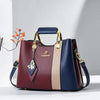 Luxury Tassel Patchwork Top Handle Satchel Cat Purse Versatile Shoulder Crossbody Handbag Mssza