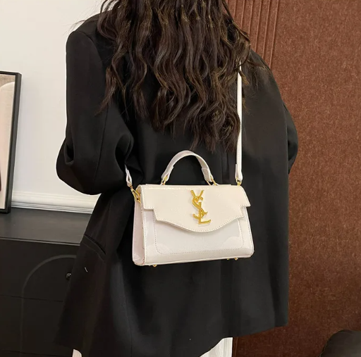 Luxury Textured Shoulder Purse with Detachable Chain Strap, Convertible Underarm Clutch Structured Envelope Crossbody Bag Mssza