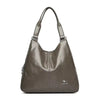 Luxury Three Layers Genuine Soft Pu Leather Tote Bag Handbags Mssza