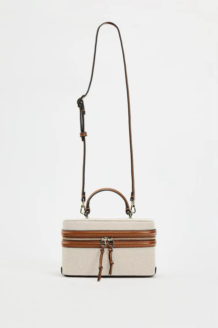 Luxury Vintage Solid zipper Chains Sling Clutch Square Bag Mssza