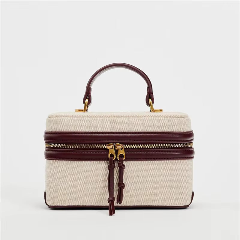 Luxury Vintage Solid zipper Chains Sling Clutch Square Bag Mssza