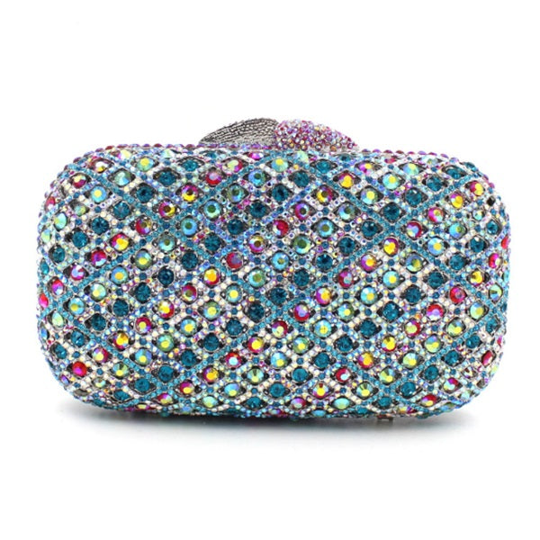 Minaudiere Crystal Diamond Evening Clutch Purse Mssza