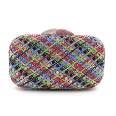Minaudiere Crystal Diamond Evening Clutch Purse Mssza