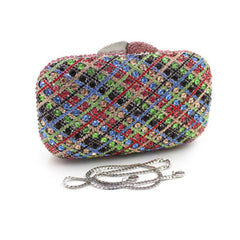 Minaudiere Crystal Diamond Evening Clutch Purse Mssza