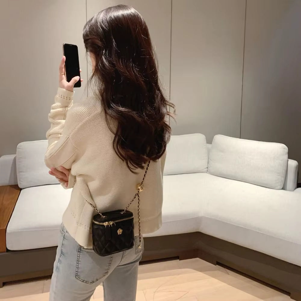 Mini Designer Chain Diamond High Quality PU Small Bag Mssza