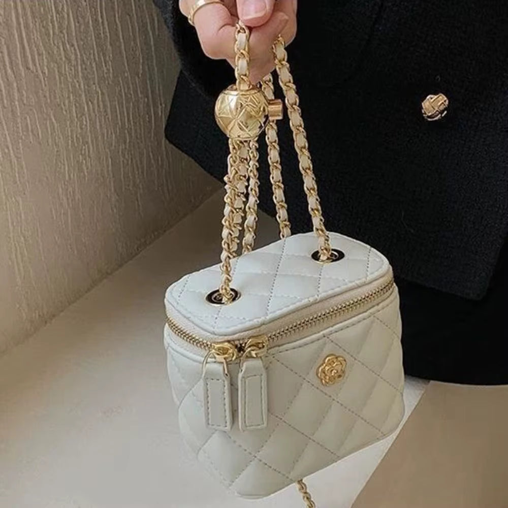 Mini Designer Chain Diamond High Quality PU Small Bag Mssza