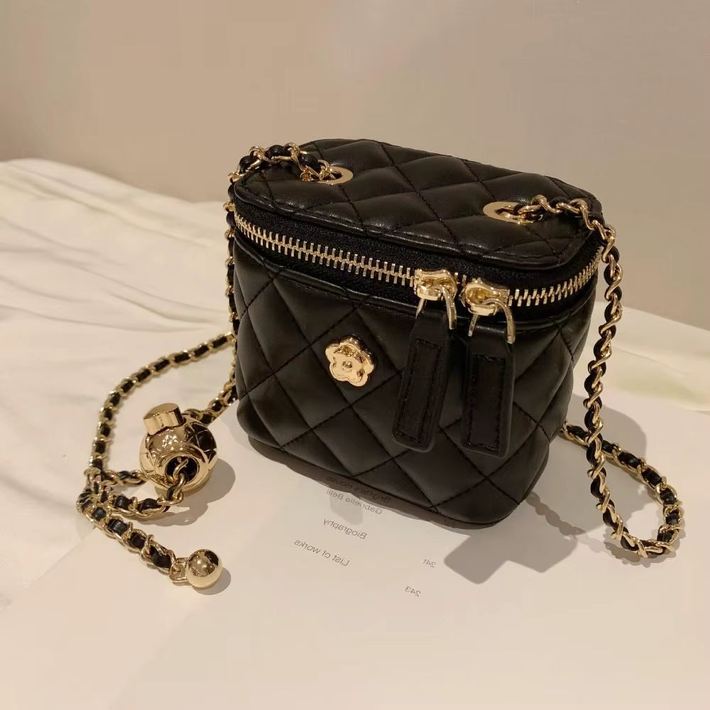 Mini Designer Chain Diamond High Quality PU Small Bag Mssza