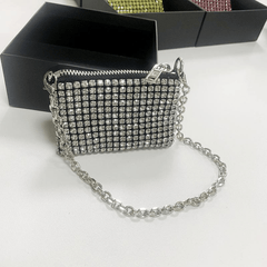 Mini Diamond Bag Full Of Rhinestone Crossbody Bags Glitter Crystal Chains Shoulder Bag Party Bags Mssza