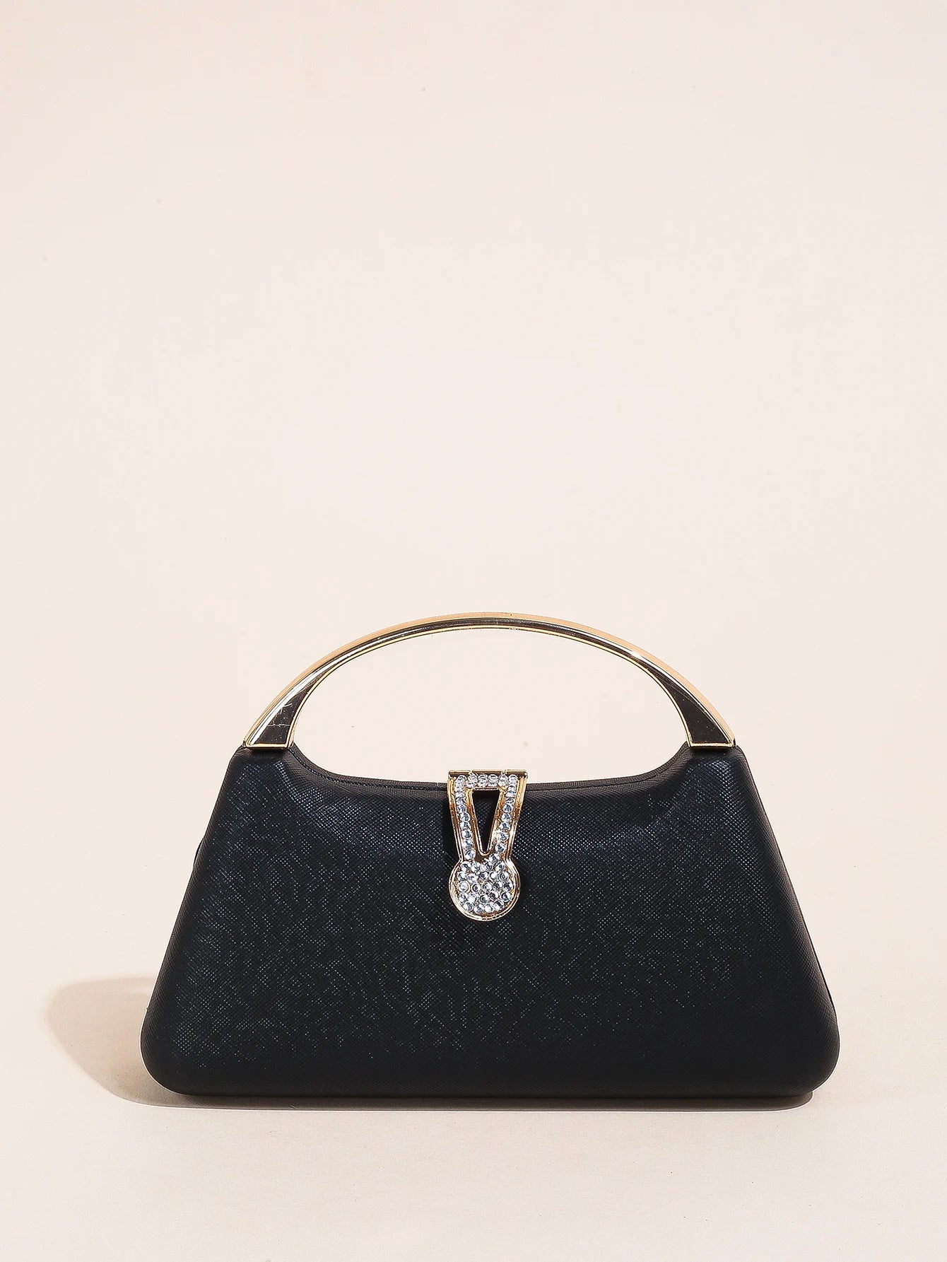 Mini Pearlescent Crisscross Pocket With Compact And Simple Drill Buckle Clutch Bag Mssza