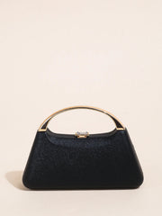 Mini Pearlescent Crisscross Pocket With Compact And Simple Drill Buckle Clutch Bag Mssza