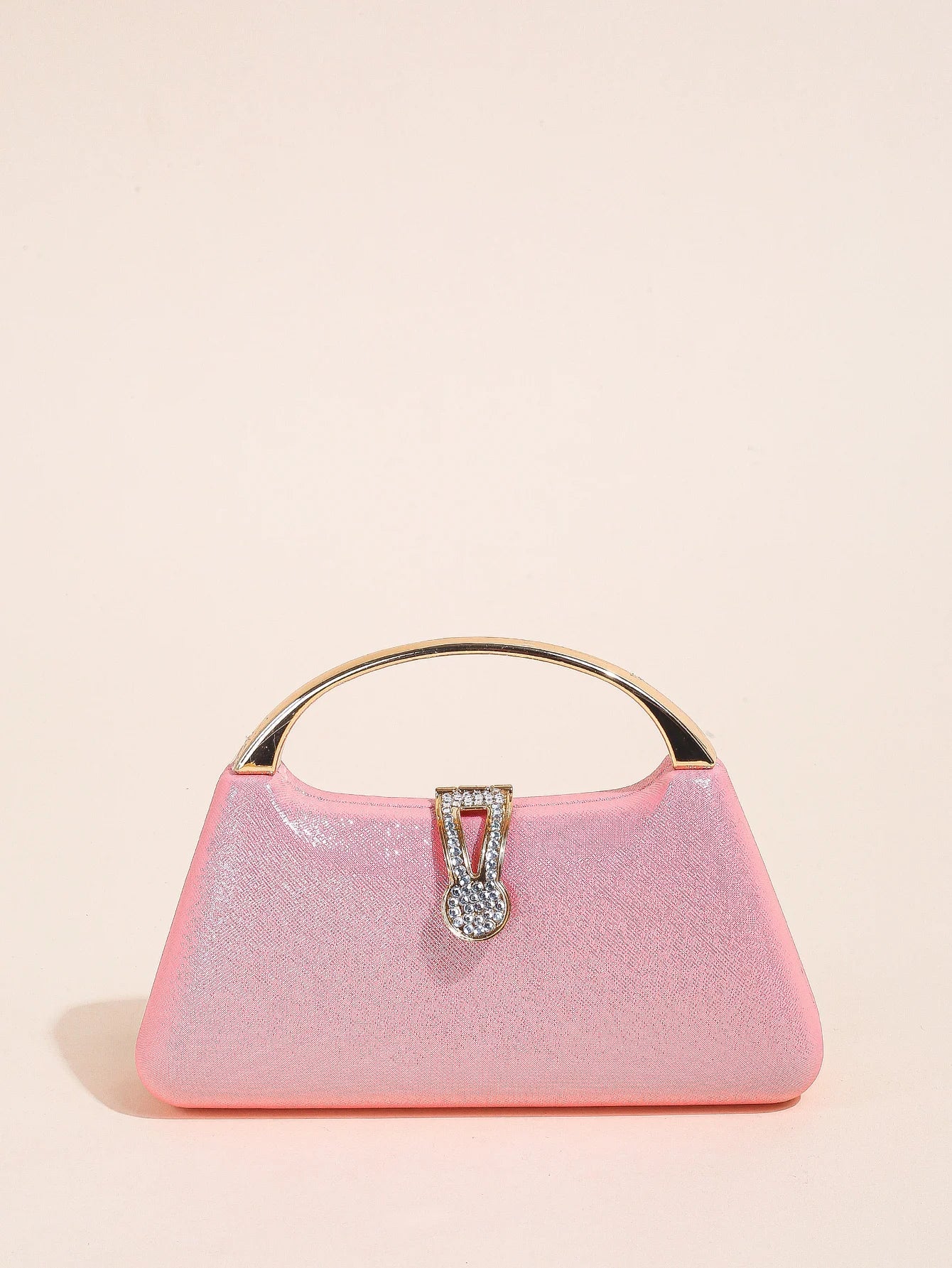 Mini Pearlescent Crisscross Pocket With Compact And Simple Drill Buckle Clutch Bag Mssza
