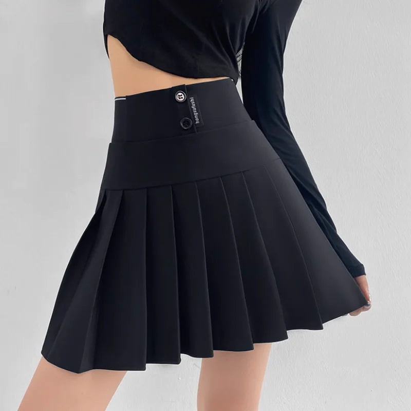 Mini Skirt Original Letter Elastic Waist Pleated Skirt A-line Skirt Mssza