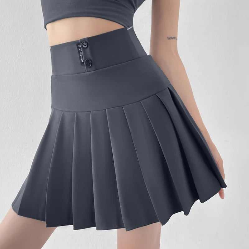 Mini Skirt Original Letter Elastic Waist Pleated Skirt A-line Skirt Mssza