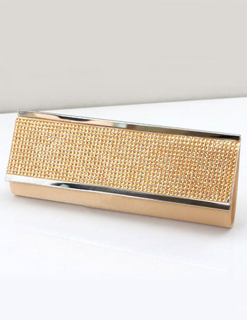 Modern Silk Rhinestone Concise Wedding Bridal Purse Mssza