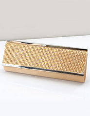 Modern Silk Rhinestone Concise Wedding Bridal Purse Mssza