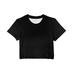 Money Calling Print Round Neck Short Sleeve Crop Top Mssza
