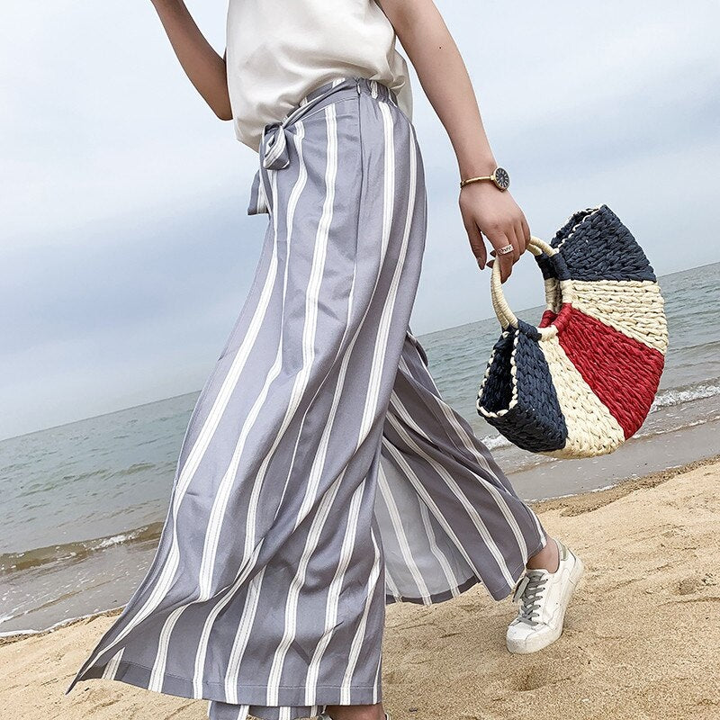 Moon Colorful Woven Handbag For Women Mssza