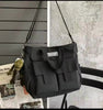 Multi Pocket Nylon Messenger Preppy Canvas Waterproof Shoulder Handbag Mssza