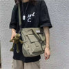Multi Pocket Nylon Messenger Preppy Canvas Waterproof Shoulder Handbag Mssza
