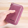 Multi Slot Wallet Genuine Leather Business Bank Credit Card Holder Mssza